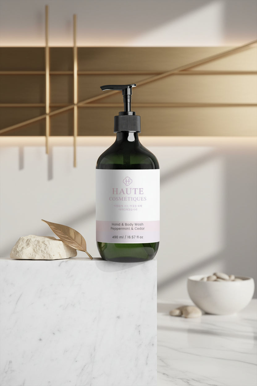 Hand & Body Wash - Peppermint & Dark Cedar
