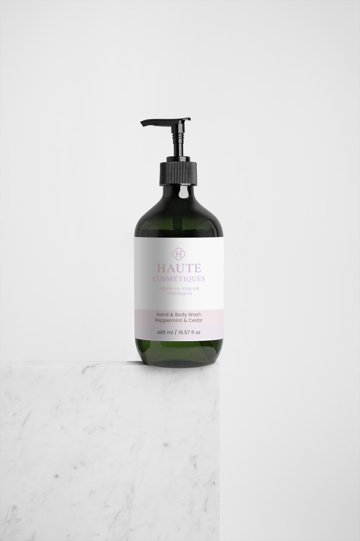 Hand & Body Wash - Peppermint & Dark Cedar