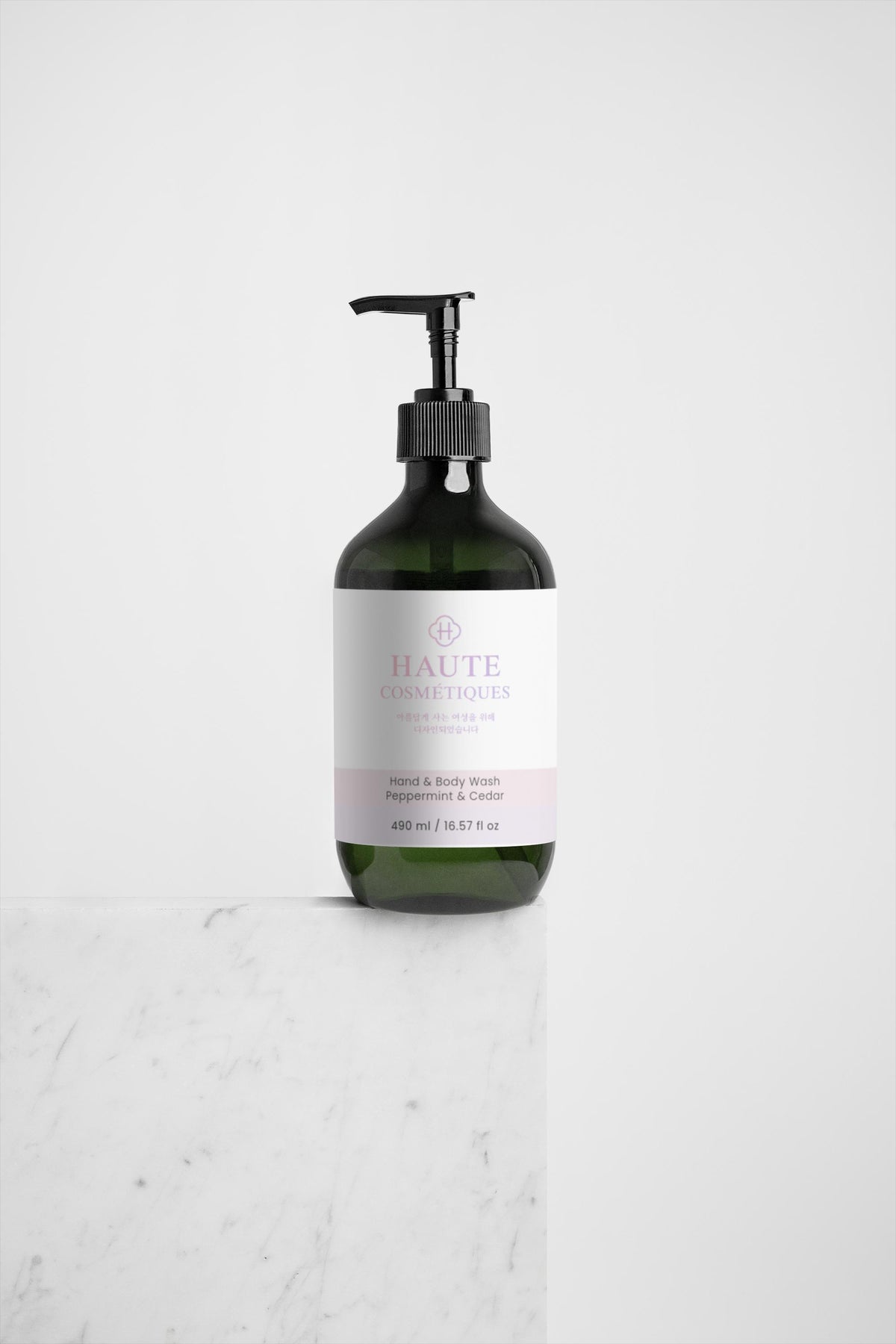 Hand & Body Wash - Peppermint & Dark Cedar