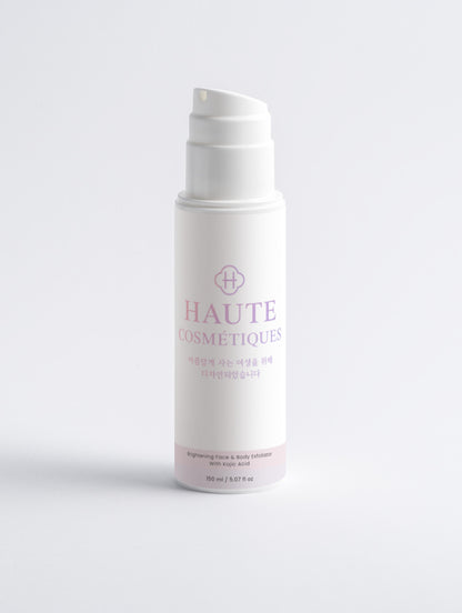 Brightening Face & Body Exfoliator with Kojic Acid