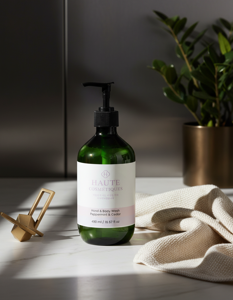 Hand & Body Wash - Peppermint & Dark Cedar