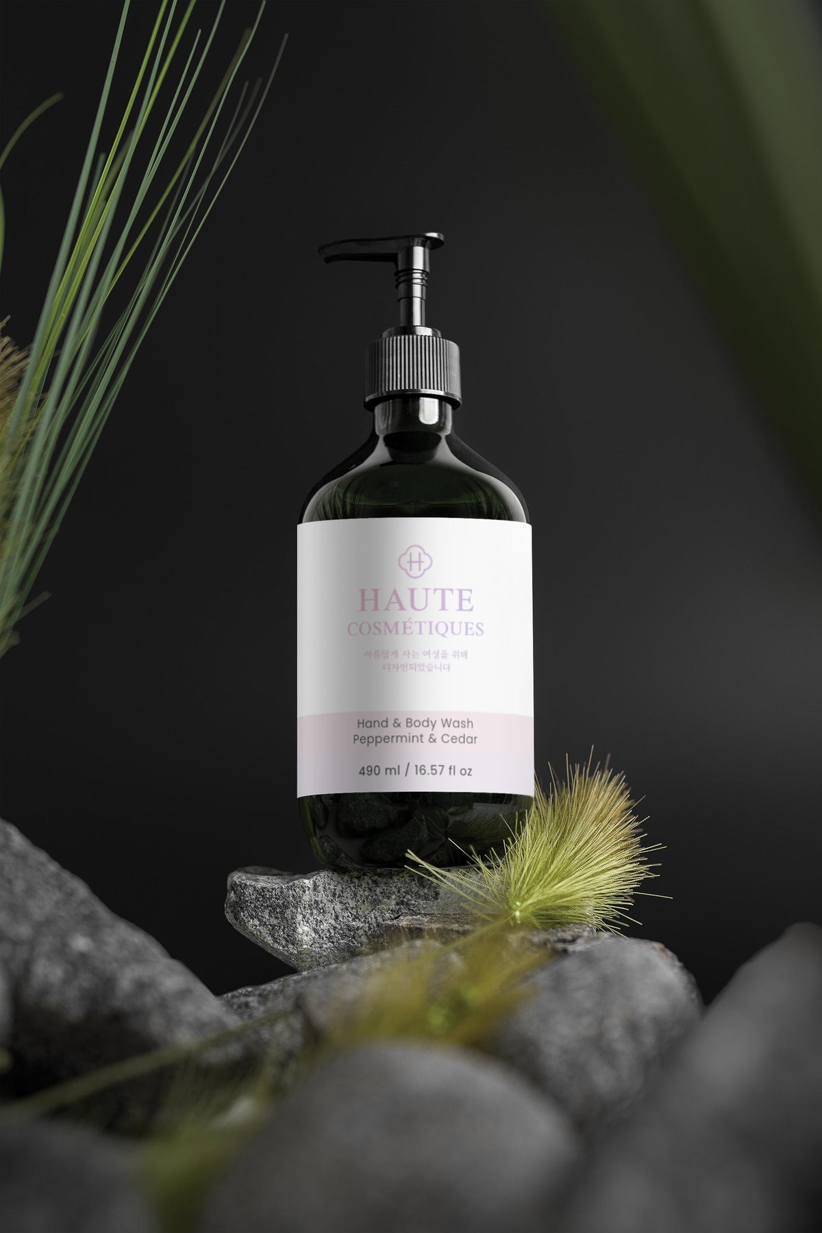 Hand & Body Wash - Peppermint & Dark Cedar